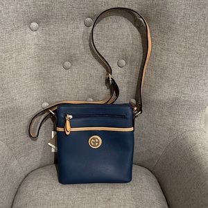 Navy cross body purse